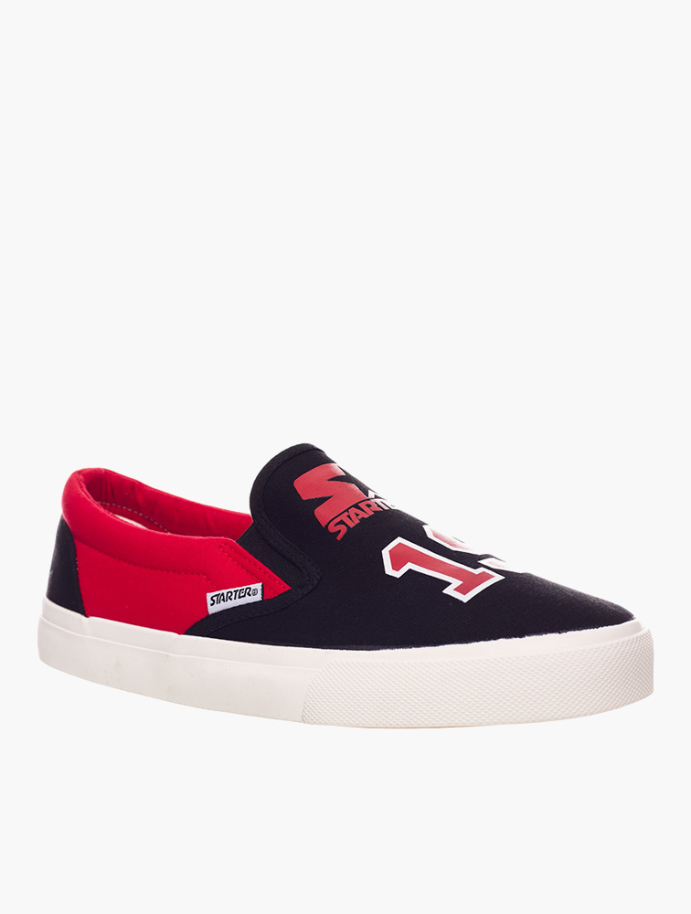 MyRunway | Shop Starter Unisex Black And Red Starter Slip On